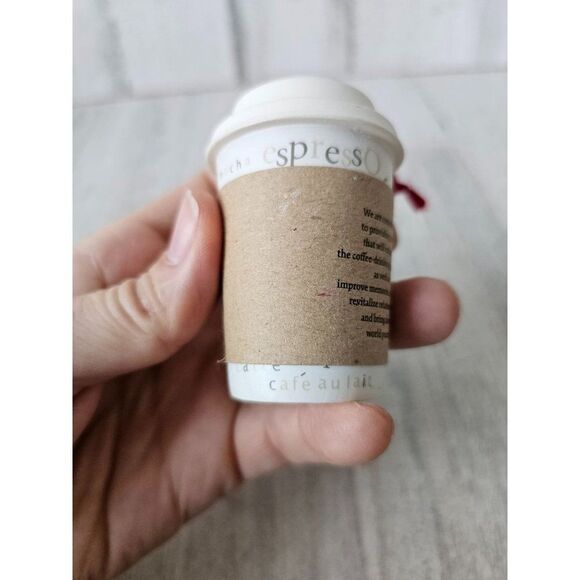 Java coffee cappuccino good cuppa ornament Hallmark espresso mug cup Xmas tree - Picture 3 of 8